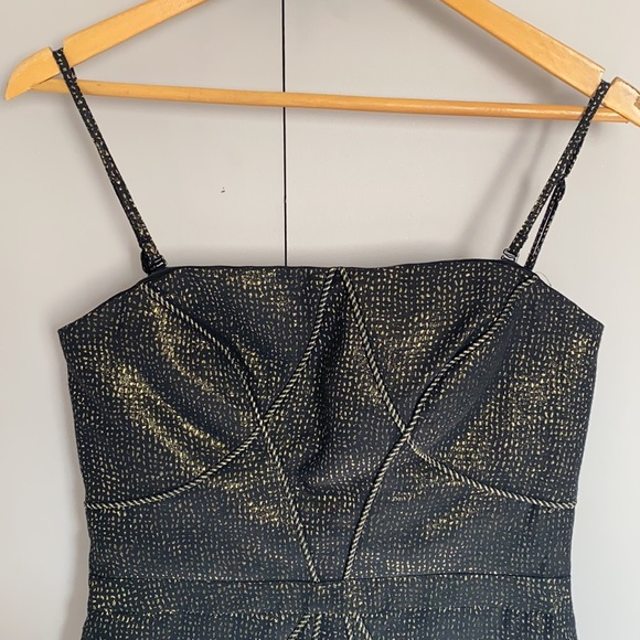 Honey & Beau Metallic/Shimmer Bodycon Dress AU 10 - Picture 3 of 11